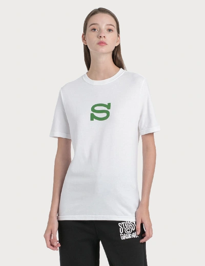 Shop Stussy S Puff T-shirt In White