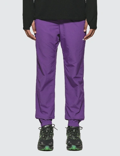Shop F.c. Real Bristol Nylon Easy Long Pants In Purple