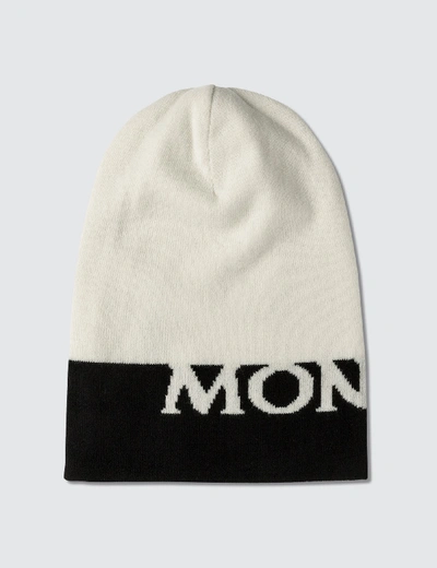 Shop Moncler Wool Beanie In White