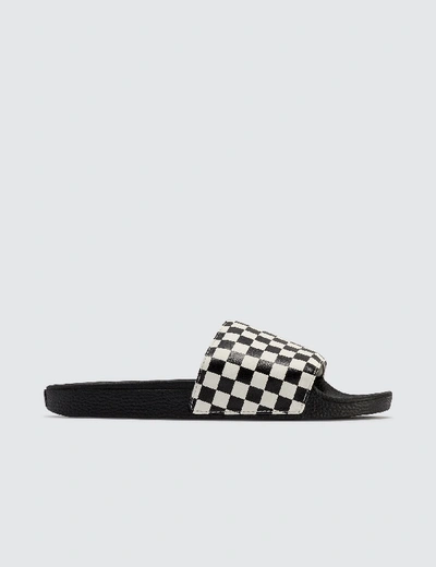 Shop Vans Slide-on Sandals In Checkerboard