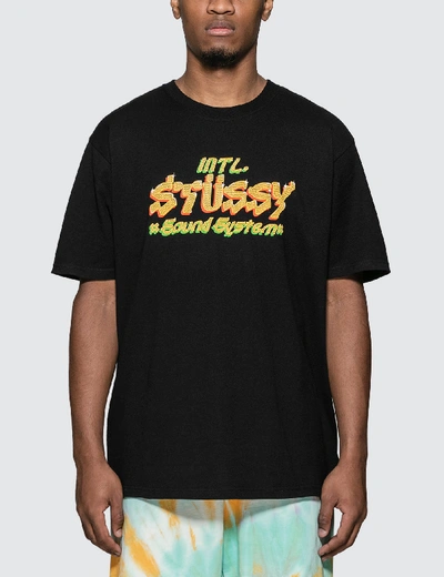 Shop Stussy Sound System T-shirt In Black