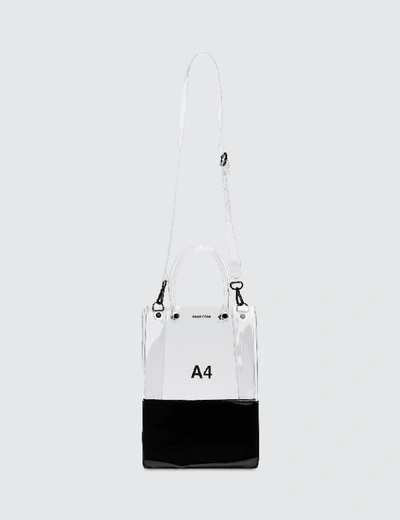 Shop Nana-nana Pvc X Opaque A4 Bag In Black