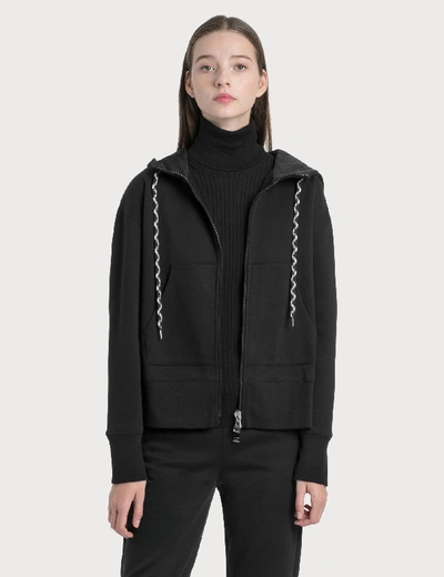 Shop Moncler Patch Logo Hoodie In Black