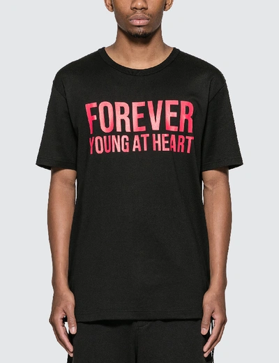 Shop Mastermind Japan Forever Young At Heart T-shirt In Black