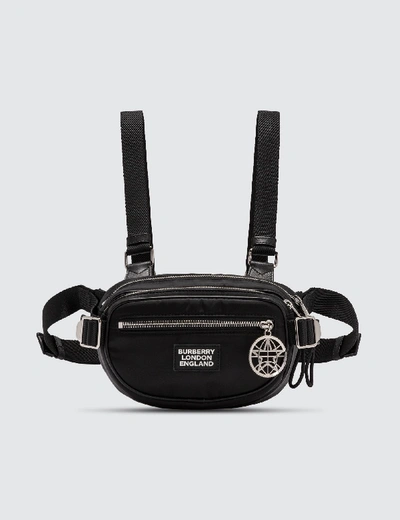 Shop Burberry Logo Appliqué Econyl® Cannon Belt Pack In Black