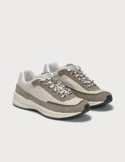 Shop Apc Mary Sneaker In Grey / White