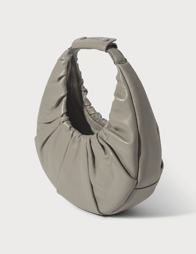 Shop Staud Soft Moon Bag In Grey