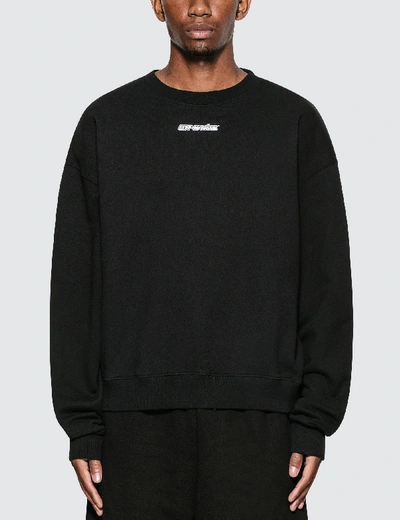 Shop Off-white Marker Arrows Crewneck Sweatshirt In Black/blue
