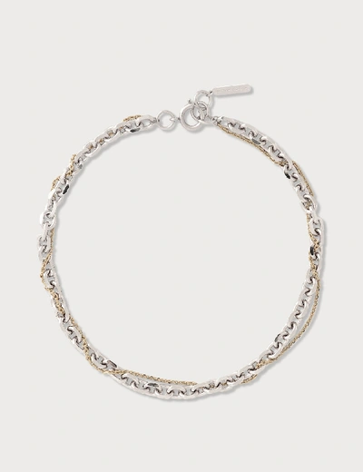 Shop Justine Clenquet Dana Necklace In Silver