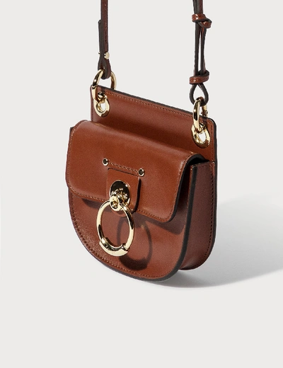 Shop Chloé Mini Tess Bag In Brown