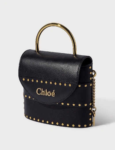 Shop Chloé Small Aby Lock Bag In Black