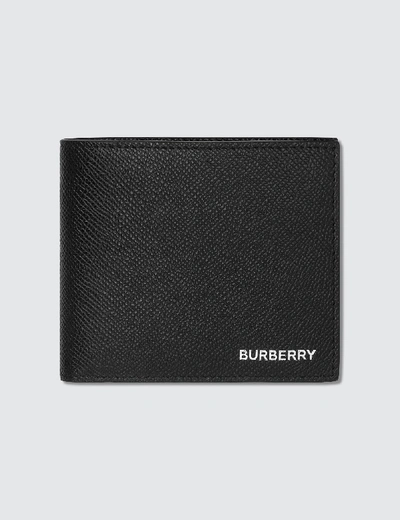 Shop Burberry Grainy Leather International Bifold Wallet In Black