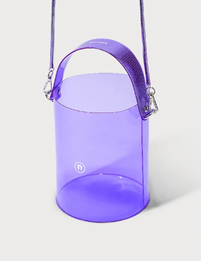 Shop Nana-nana Small Pvc Bucket Bag In Purple