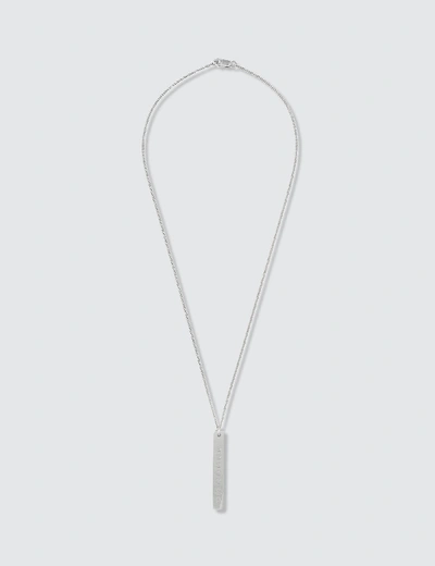 Shop Maison Margiela Numbers Necklace In Silver