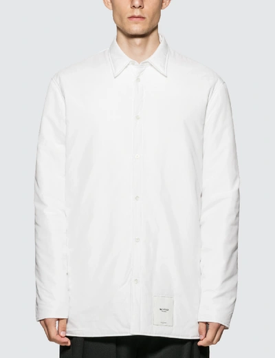 Shop Maison Margiela Recycled Padded Shirt In White