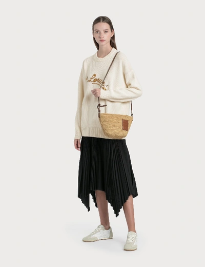 Shop Loewe Pochette Bag In Beige