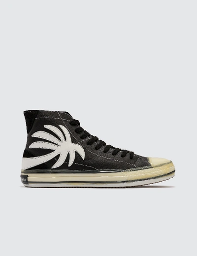 Shop Palm Angels Palm High Top Vulcanized In Black