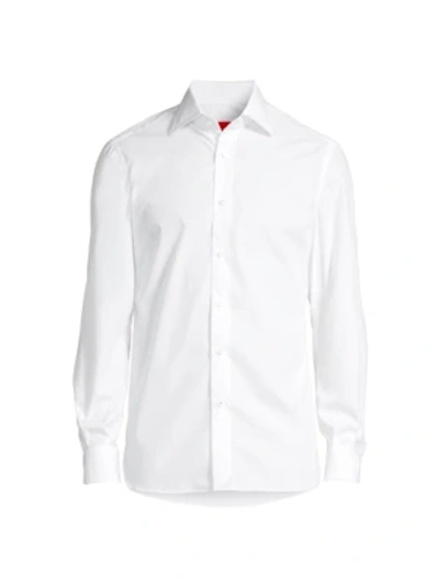 Shop Isaia Classic Dress Shirt In White