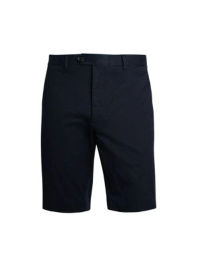 Shop Ralph Lauren Eaton Stretch-cotton Shorts In Navy