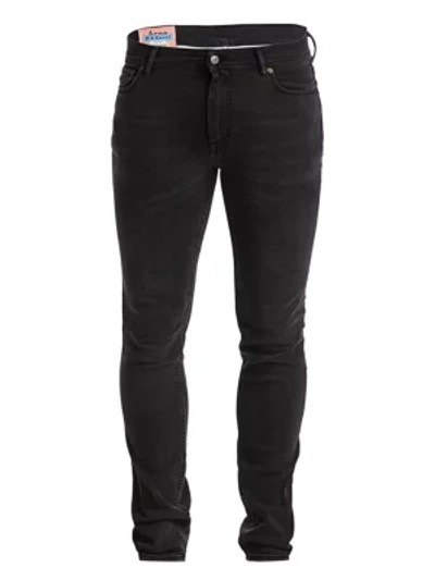 Shop Acne Studios North Used Slim-fit Jeans In Used Black