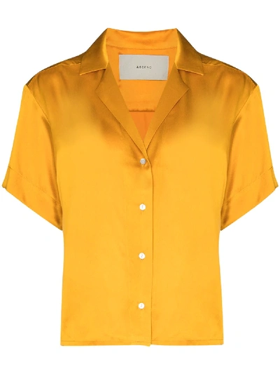 Shop Asceno Prague Short-sleeve Shirt In Yellow