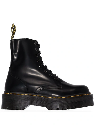 Shop Dr. Martens' Jadon Platform Boots In Black