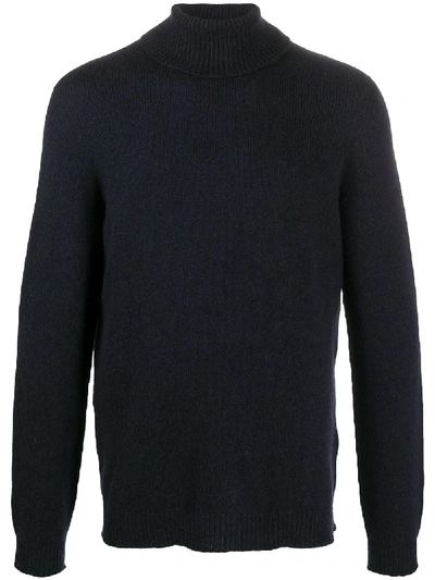 Shop Nuur Roll-neck Fitted Jumper In Blue