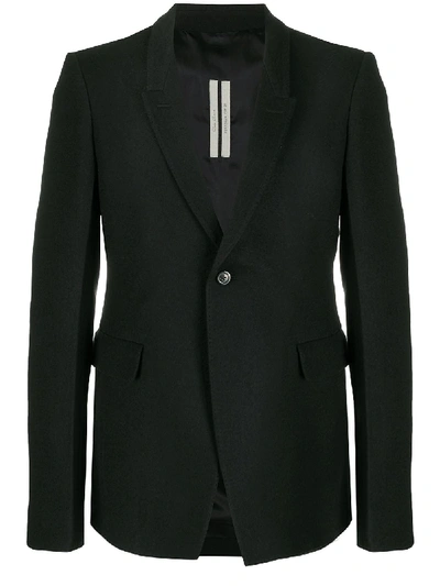 Shop Rick Owens Extreme Soft Single-breasted Blazer In Black