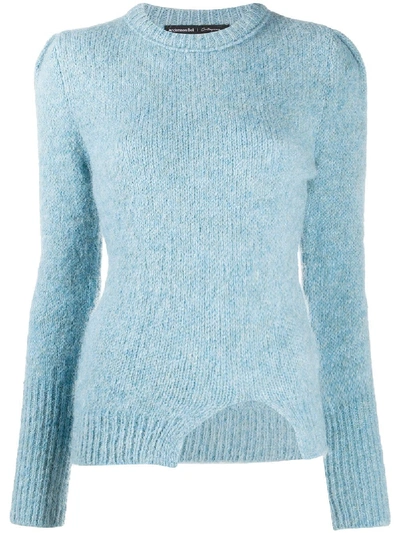 Shop Andersson Bell Rozi Alpaca Puff Sleeve Sweater In Blue