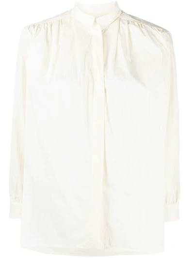 Shop Christian Wijnants Tugela Mandarin-collar Shirt In White
