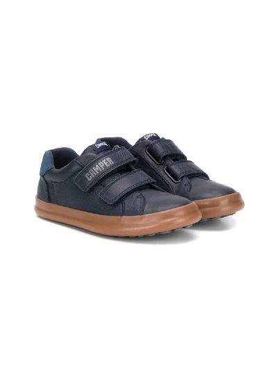 Shop Camper Touch-strap Low-top Sneakers In Blue