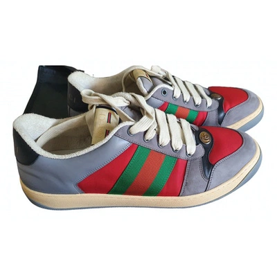 Pre-owned Gucci Multicolour Leather Trainers