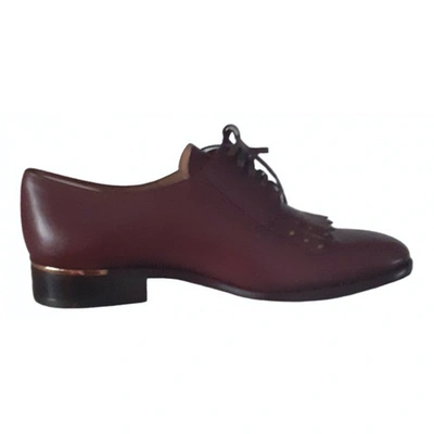 Pre-owned Ferragamo Lace Ups In Brown