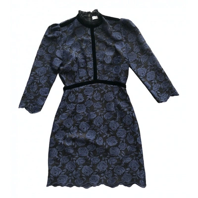 Pre-owned Sandro Navy Lace Dress