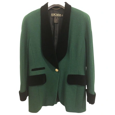Pre-owned Escada Green Wool Jacket