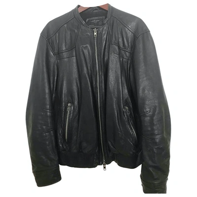 Pre-owned Allsaints Black Leather Jacket