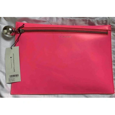 Pre-owned Lulu Guinness Pink Patent Leather Clutch Bag