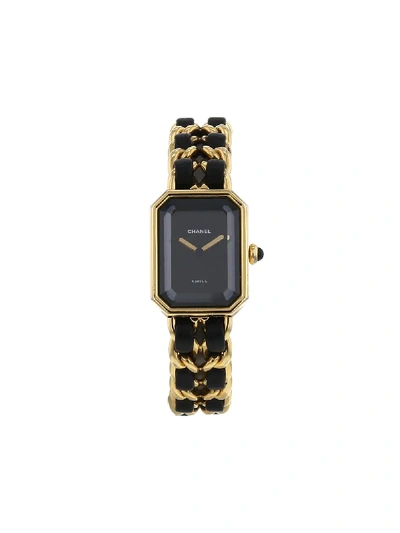 Pre-owned Chanel 1990s  Size L Wrist Watch In Black