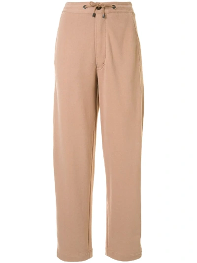 Shop Brunello Cucinelli Straight-leg Track Trousers In Brown