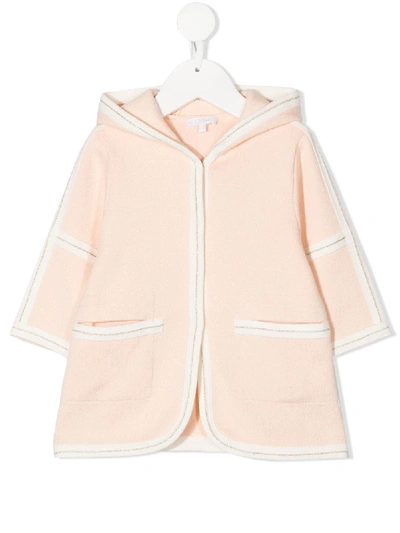 Shop Chloé Hooded Long-sleeve Jacket In Pink