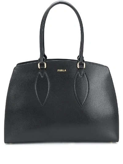 Shop Furla Doris Tote Bag In Black