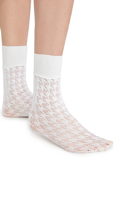 Shop Wolford Dylan Socks In White