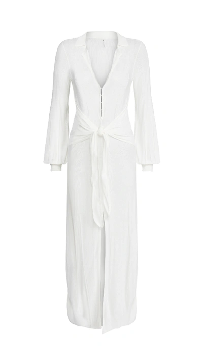 Shop Devon Windsor Gabby Dress In Off-white