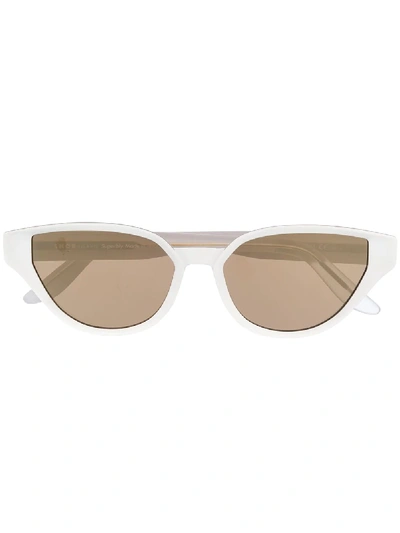 Shop Snob Sfitinzia C05 Cat-eye Sunglasses In White