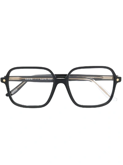 Shop Snob Franca Square-frame Glasses In Black