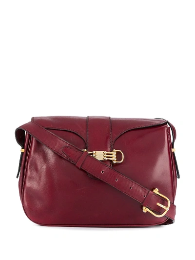 Pre-owned Celine  Flap Shoulder Bag In Red