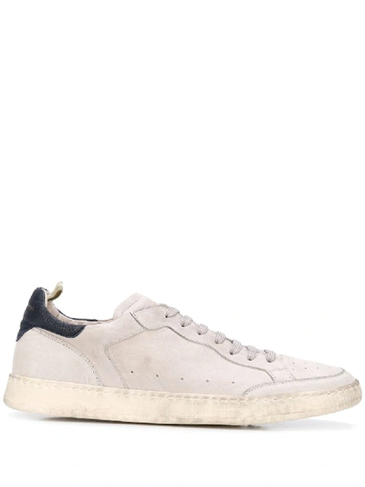 Shop Officine Creative Low-top Leather Sneakers In Neutrals