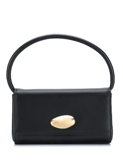 Shop Little Liffner Baguette Mini Leather Bag In Black