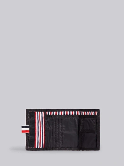 Shop Thom Browne Black Ripstop Velcro Wallet