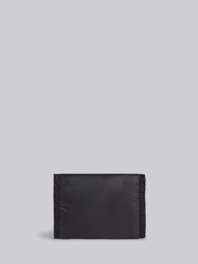 Shop Thom Browne Black Ripstop Velcro Wallet
